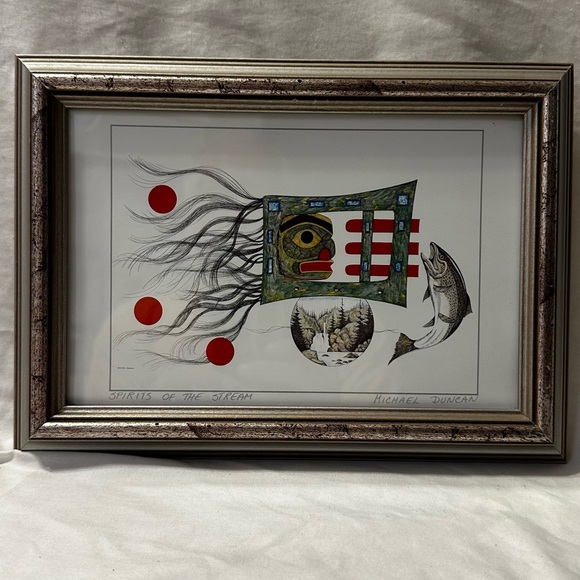 Michael Duncan Other - Michael Duncan Spirits of the Stream Canadian Artist Framed Art Print